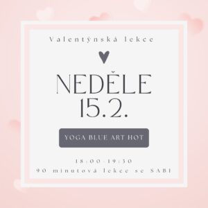 Valentinská HOT YOGA BLUE ART- 90 minut