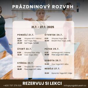 Letní rozvrh/ Summer schedule